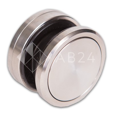 Точечное крепление FKK-25 с крышкой 8-12 мм без зенковки Ø35 мм рег.для стекла 10 мм, нержавейка/матовый