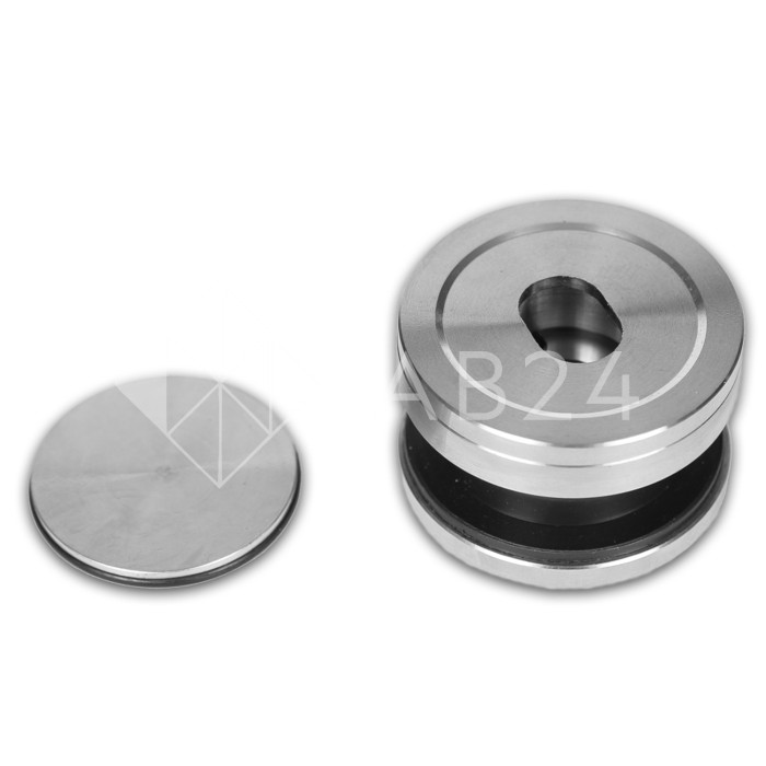 Точечное крепление FKK-25 с крышкой 8-12 мм без зенковки Ø35 мм рег.для стекла 10 мм, нержавейка/матовый