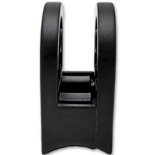 Крепление стекла FKK-80, 40х50х27 к круглой трубе Ø38 литое, нержавейка/черный