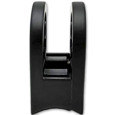 Крепление стекла FKK-80, 40х50х27 к круглой трубе Ø38 литое, нержавейка/черный