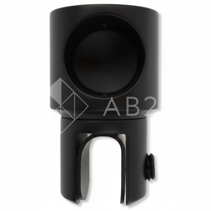 Держатель стекла FDC-12 трубы 19 торцевой 0°-360°, цинк/черный