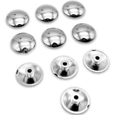 Комплект декоративных заглушек FDA-95 на винты-10шт, ПВХ/хром