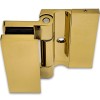 Петля Гера FDP-120 стена-стекло, открывание 90°, цинк/золото