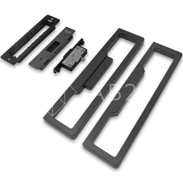 Комплект ручек FDR-304 для стеклянной двери с магнитным замком, алюминий/коричневый