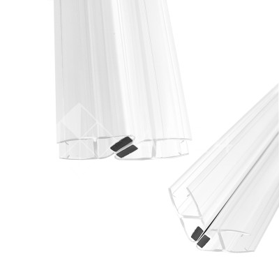 Уплотнитель FDPP-502.8-DEF с дефектом ПРЕМИУМ магнит 90°,180° прозр, белый магнит 2.2м, 8мм