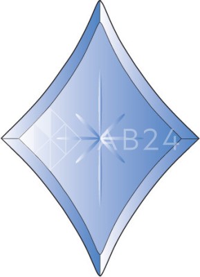 Бевелс AV269 звезда синяя 136 х 190 мм