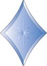 Бевелс AV269 звезда синяя 136 х 190 мм