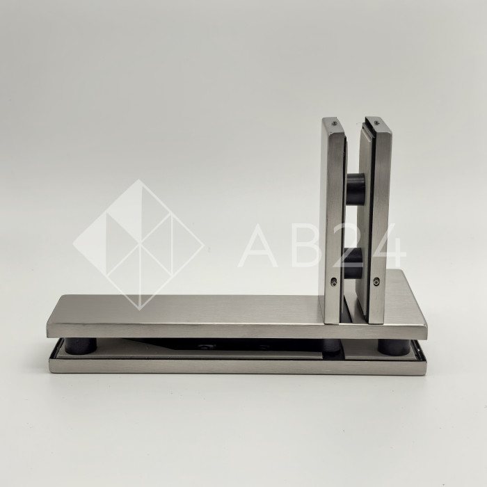 Фитинг угловой FKF-35R с осью и ребром жесткости правосторонний, нержавейка/матовый