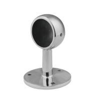 Пристенное крепление FOP-50.19 "кольцо" торцевое для трубы O50.8 мм,GRIT 320 нержавейка/матовый