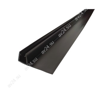 Уплотнитель F-образный черный 2.2 м, ус 26 мм. под стекло 8 мм FDPP-101.8