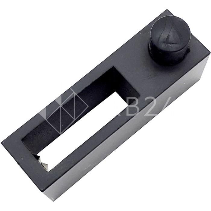 Стопор FDS-35 на трубу 30 х 10 мм, нержавейка/черный