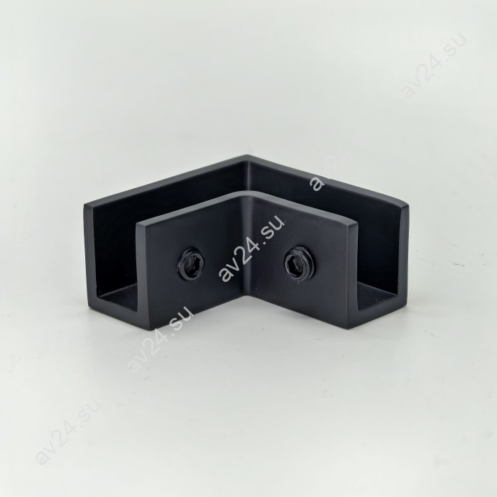 Коннектор верхний FDK-51 стекло-стекло Орион 90°, латунь/черный