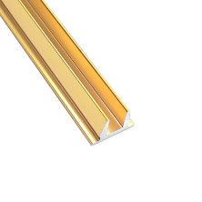Заглушка верхняя для профиля п образного 19х13х2, 3 м FDPA-500.3-DEF AL/TP цвет Золото