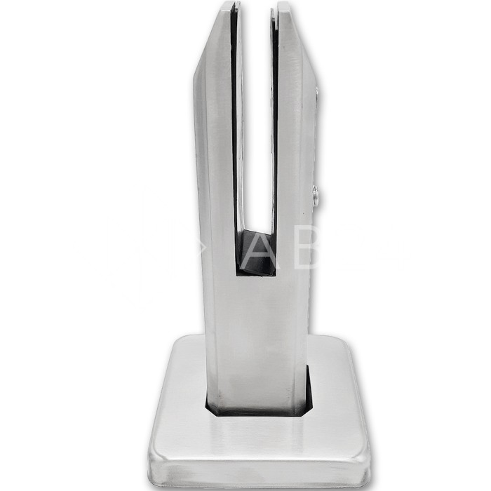 Стойка FOS-02 для стекла напольная 95х160 мм без сверления, нержавейка/матовый