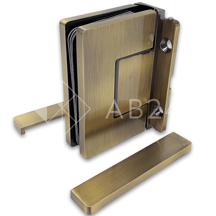 Петля Афина FDP-131 стена-стекло центр. крепление, латунь/бронза