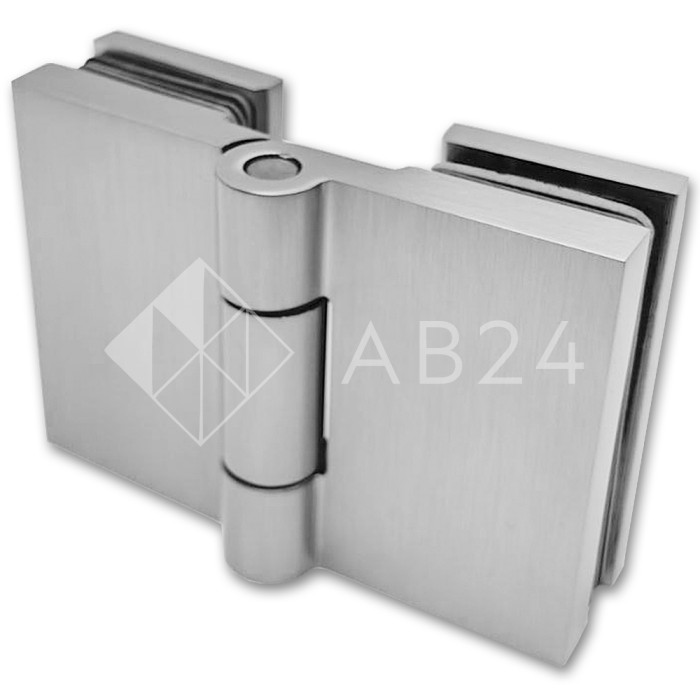 Петля Майя FDP-173 стекло-стекло 135°, латунь/матовый