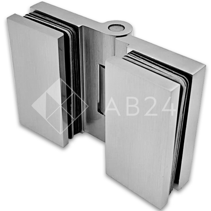 Петля Майя FDP-173 стекло-стекло 135°, латунь/матовый