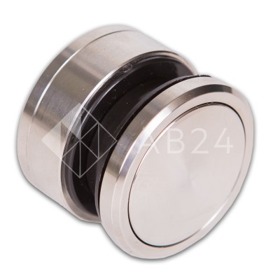 Точечное крепление FKK-26 с крышкой 12-18 мм без зенковки Ø35 мм рег.для стекла 10 мм, нержавейка/матовый