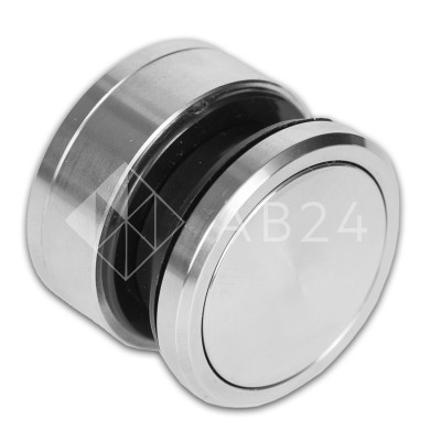 Точечное крепление FKK-26 с крышкой 12-18 мм без зенковки Ø35 мм рег.для стекла 10 мм, нержавейка/матовый