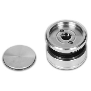 Точечное крепление FKK-26 с крышкой 12-18 мм без зенковки Ø35 мм рег.для стекла 10 мм, нержавейка/матовый