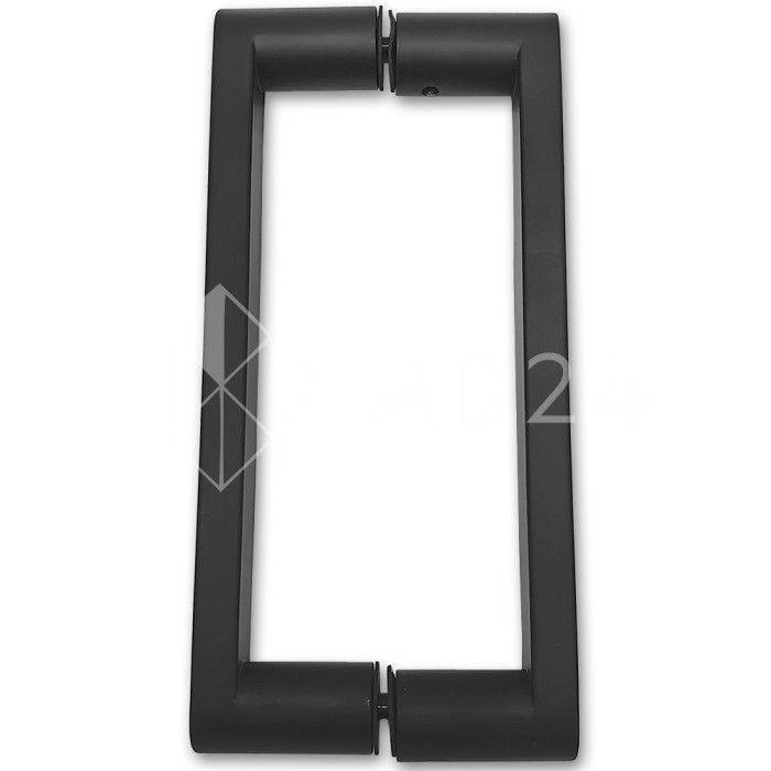 Ручка скоба FDR-86, 25*200*225 мм, нержавейка/черный