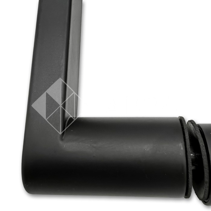 Ручка скоба FDR-86, 25*200*225 мм, нержавейка/черный