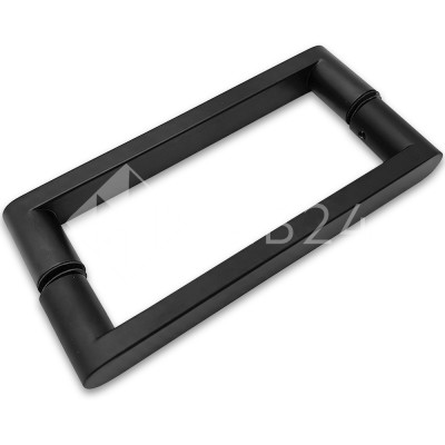 Ручка скоба FDR-86, 25*200*225 мм, нержавейка/черный