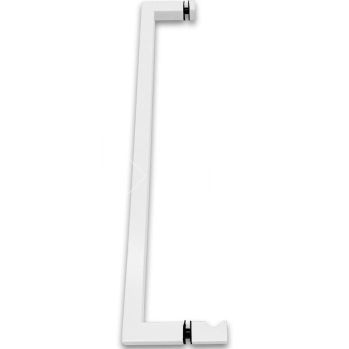 Ручка скоба FDR-85, 19х19х450х1.0 мм, нержавейка/белый