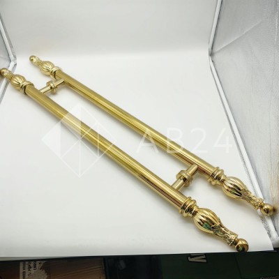 Ручка FKR-211-DEF с дефектом для стеклянных дверей 600х1000 мм, нержавейка/золото