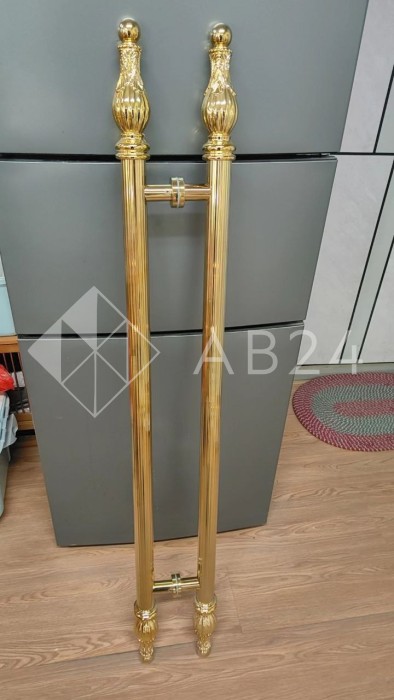 Ручка FKR-211-DEF с дефектом для стеклянных дверей 600х1000 мм, нержавейка/золото