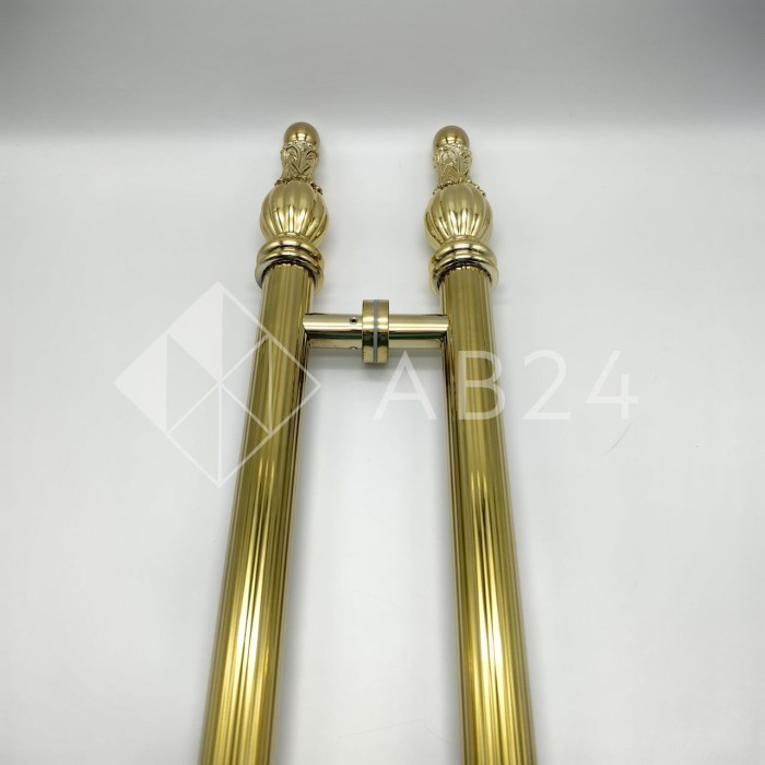 Ручка FKR-211-DEF с дефектом для стеклянных дверей 600х1000 мм, нержавейка/золото