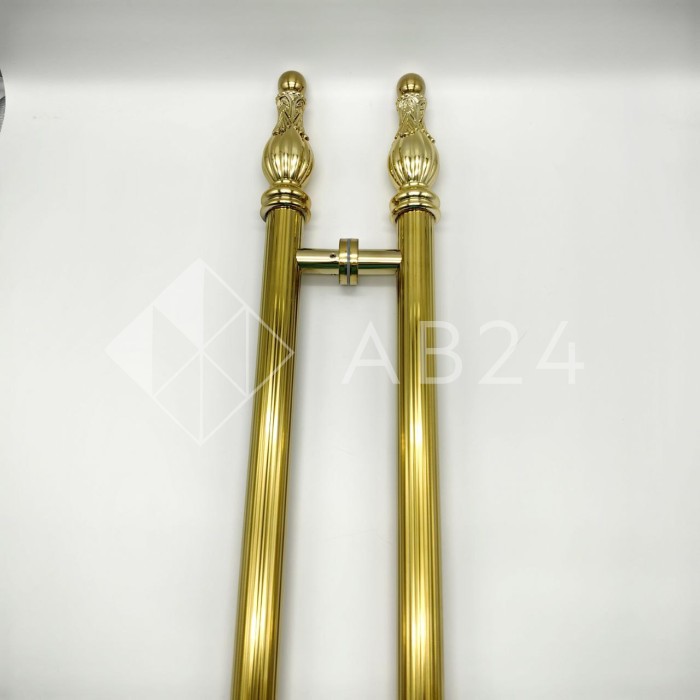 Ручка FKR-211-DEF с дефектом для стеклянных дверей 600х1000 мм, нержавейка/золото