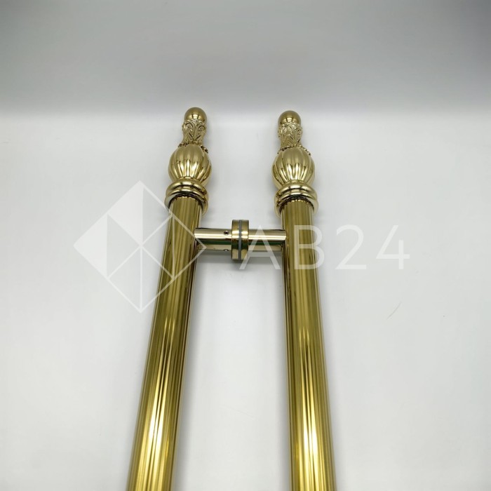 Ручка FKR-211-DEF с дефектом для стеклянных дверей 600х1000 мм, нержавейка/золото