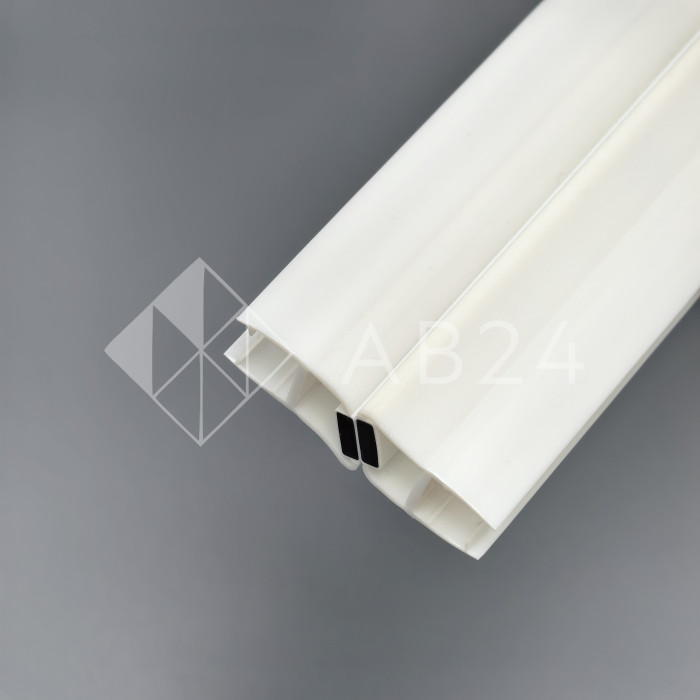 Уплотнитель магнитный ПРЕМИУМ 135°, 180° белый 2.5 м под стекло 8 мм FDPP-511.8