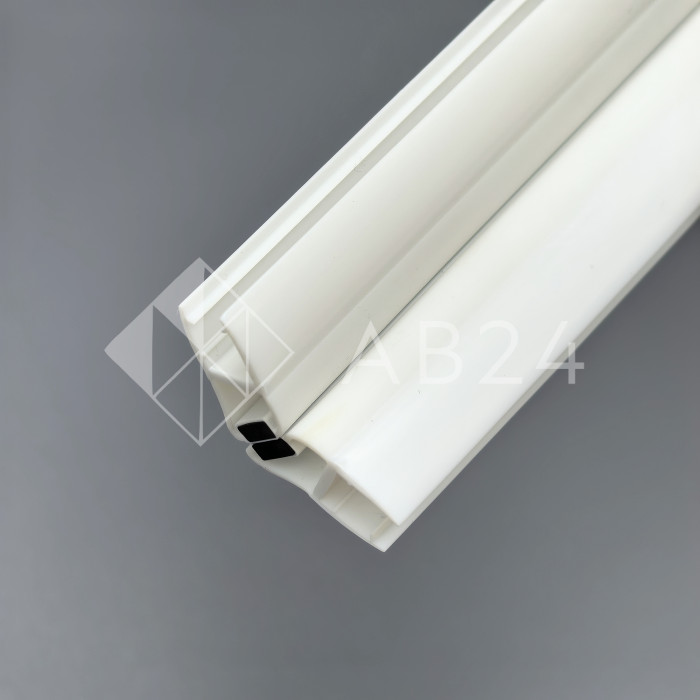 Уплотнитель магнитный ПРЕМИУМ 135°, 180° белый 2.5 м под стекло 8 мм FDPP-511.8