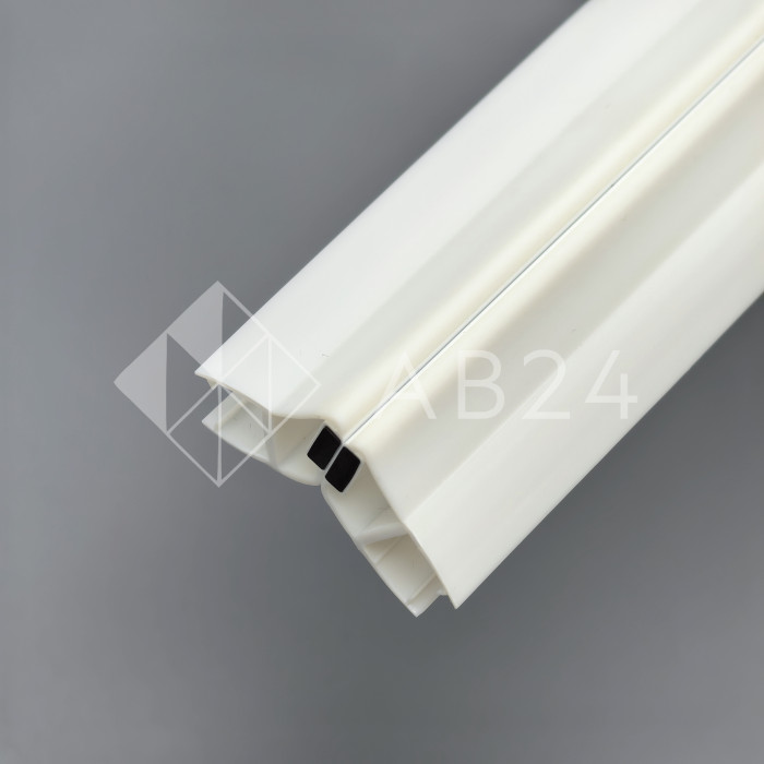 Уплотнитель магнитный ПРЕМИУМ 135°, 180° белый 2.5 м под стекло 8 мм FDPP-511.8