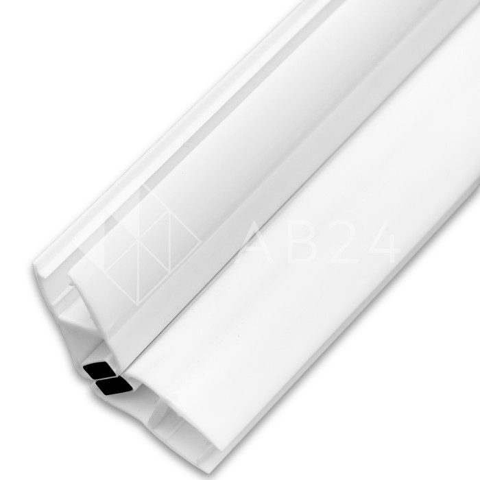 Уплотнитель магнитный ПРЕМИУМ 135°, 180° белый 2.5 м под стекло 8 мм FDPP-511.8