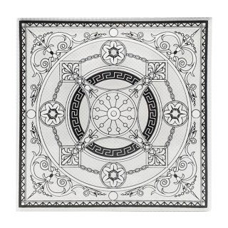 Декор стекла серебро 105 х 105 мм D65