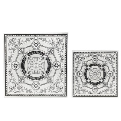 Декор стекла серебро 105 х 105 мм D65