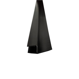 Уплотнитель Ч-образный черный 2.2 м, ус 18 мм под стекло 8 мм FDPP-102.8