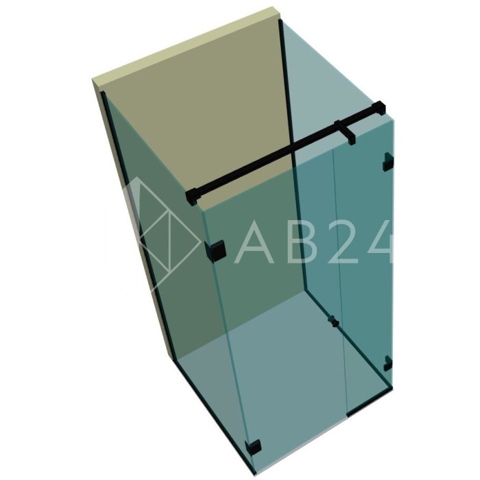 Душевая кабина п-образная DK-401P в опорном профиле