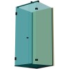 Душевая кабина п-образная DK-401P в опорном профиле