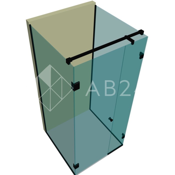 Душевая кабина п-образная DK-401P в опорном профиле