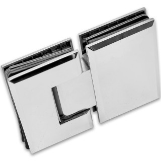 Петля Бета β FDP-22 стекло-стекло 180°, нержавейка/полированный