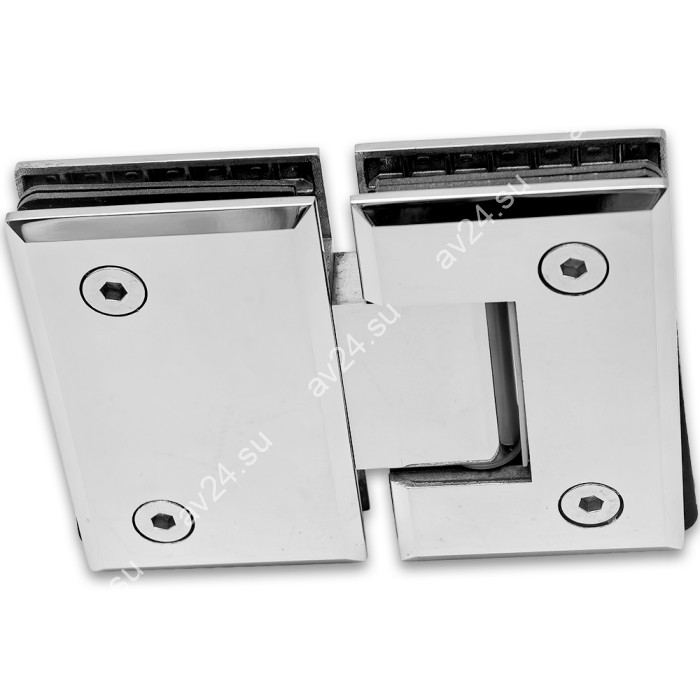 Петля Бета β FDP-22 стекло-стекло 180°, нержавейка/полированный