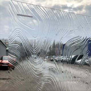 Стекло витражное AV Barnwood, целый лист - 100 х 78 cм.