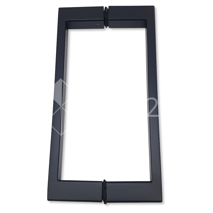 Ручка скоба FDR-76, 20х10х200 мм, нержавейка/черный