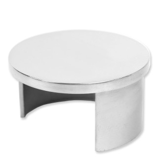 Заглушка FOP-221 для поручня круглого Ø42.4 мм с пазом, нержавейка/полированный