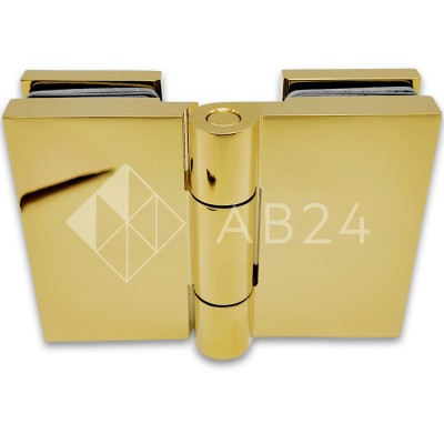 Петля Майя FDP-173 стекло-стекло 135°, латунь/золото