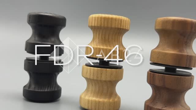 Ручка кноб FDR-46 для саун, ясень/черный